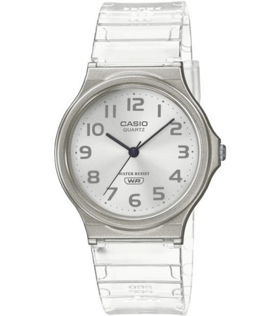 Reloj Unisex Translúcido Blanco CASIO - MQ-24S-7BEF