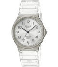 Reloj Unisex Translúcido Blanco CASIO - MQ-24S-7BEF