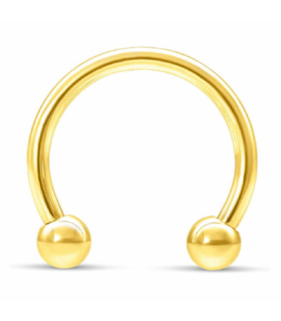 PIERCING CIRCULAR BARBELL ORO 18K - PIN-031