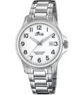 Reloj Hombre Acero Esfera Blanca Alta Visibilidad LOTUS - 18645/1