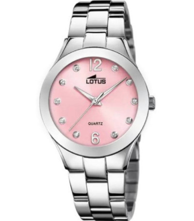 Reloj Mujer Acero Esfera Rosa LOTUS - 18884/2