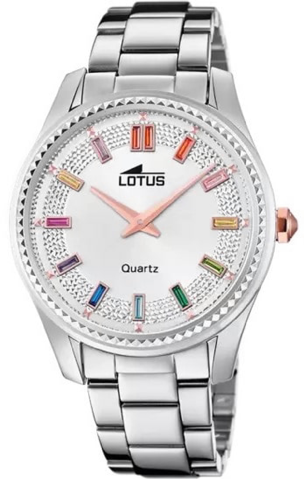 Reloj Mujer Acero Esfera Multicolor LOTUS 18898 2 Torres Joyer a