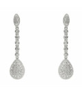 Pendientes Novia Swarovski diseño colgante LINEARGENT - 10355-A