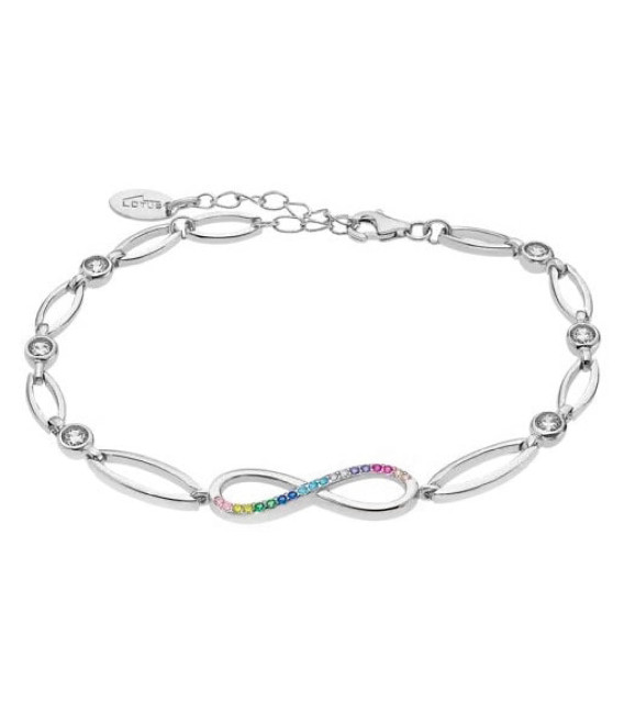 Pulsera Trendy Infinito Multicolor LOTUS SILVER - LP1872-2/2