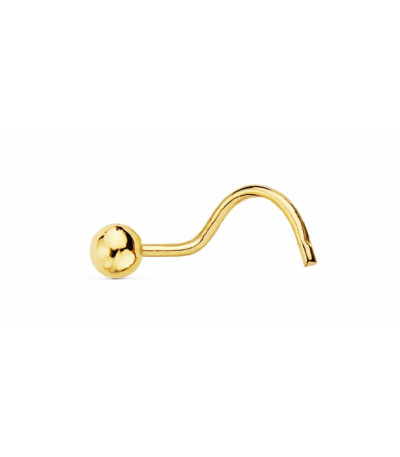 Piercing de Nariz Bola de Oro 18K - PIN018