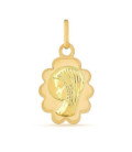 Medalla Oro 18K de Virgen Niña - 6461