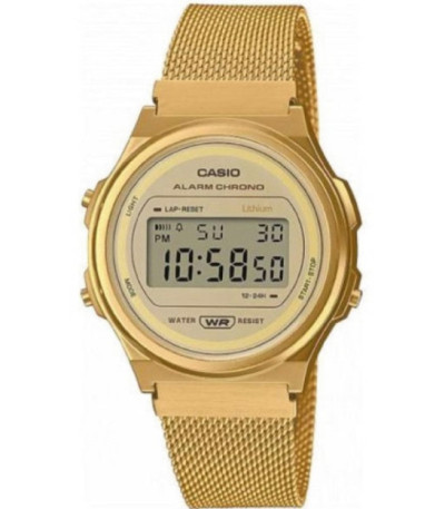 Casio Collection Vintage Reloj Dorado Malla Milanesa - A171WEMG-9AEF