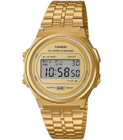 Vintage Series CASIO Reloj Unisex Dorado Digital - A171WEG-9A