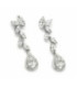 Pendientes para Novia en plata y circonitas LINEARGENT - 16401-A