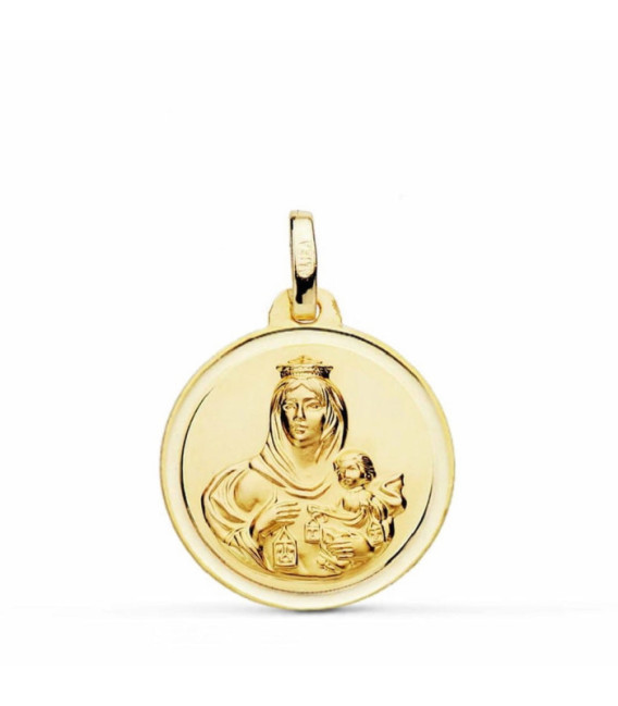 Medalla Virgen Carmen 16 mm Oro Amarillo 18 quilates - 6150130