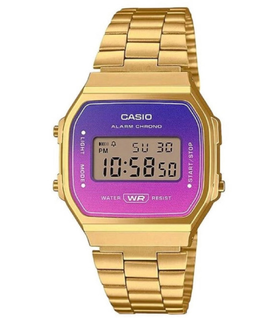 Reloj Digital Vaporwave Vintage Dorado Rosa Lilla CASIO - A168WERG-2AEF