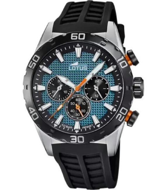 Reloj Hombre Cronómetro Esfera Verde LOTUS - 18677/F
