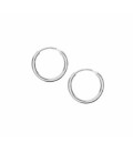 Aros de 10x1,5mm de Oro Blanco 18K - 3368