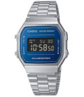 Reloj Digital Vaporwave Vintage Plateado Azul Negro CASIO - A168WEM-2BEF