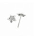 Pendientes Estrella Oro Blanco 18K - 27-8836-1B-P