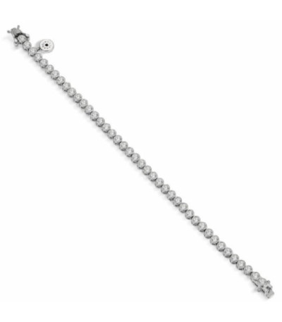 Pulsera riviere de plata con circonitas redondas - 10099-P