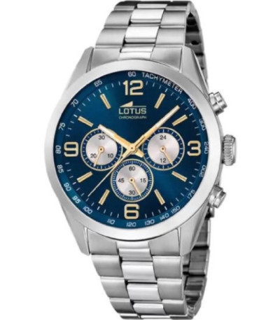 Reloj Hombre Minimalist Crono Azul y Plata LOTUS - 18152/G