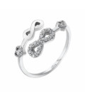 Anillo Hidra Infinitos y Corazones LOTUS SILVER - LP1617-3/1