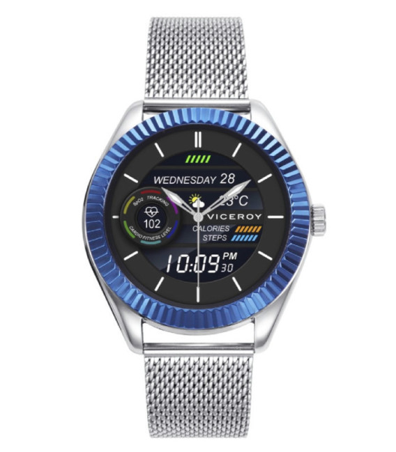 Reloj Hombre Acero Bisel Azul VICEROY SMART PRO - 41139-30