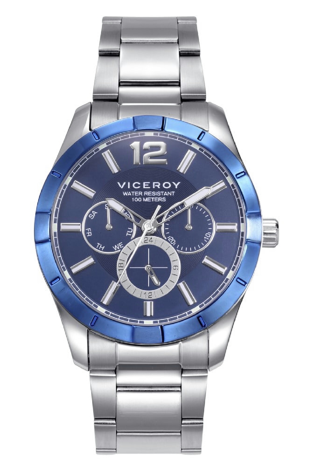 Reloj Viceroy Hombre Esfera Azul Correa Silicona 401319-35