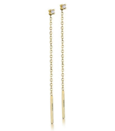 Pendientes Cadenita Nomad Oro 18K y Diamantes - GB114OA.00