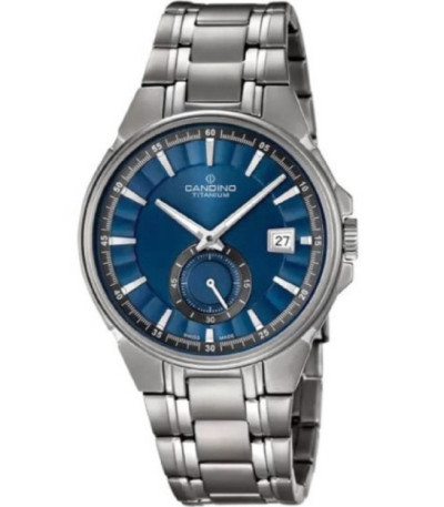 Reloj Hombre Swiss Made Titanio Azul CANDINO - C4604/3