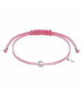 Pulsera Macramé Rosa Circonita LOTUS SILVER - LP3669-2/2