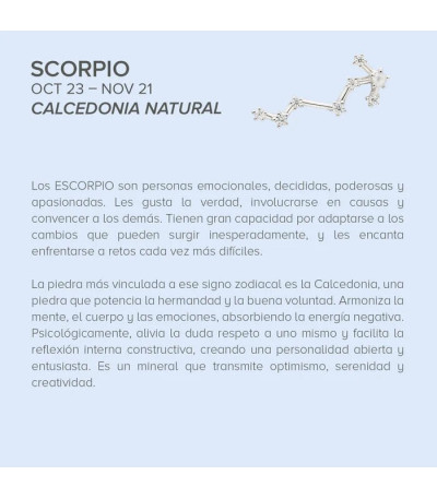 Collar Scorpio LINEARGENT - CO01-SCO-W-PE