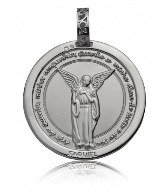 Medalla SAQUIEL Ángel Protector Plata - 1MF-FL0050H