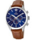 Reloj Hombre Crono Esfera Azul Correa Marrón FESTINA - F20542/3