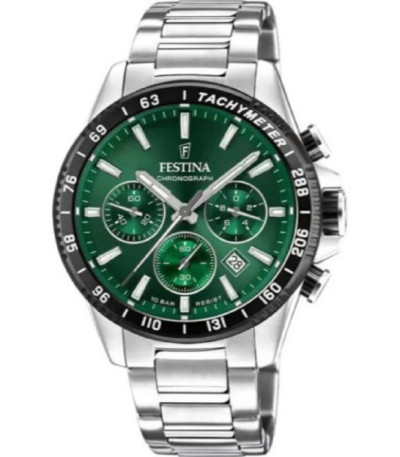 Reloj Hombre Crono Esfera Verde FESTINA - F20560/4