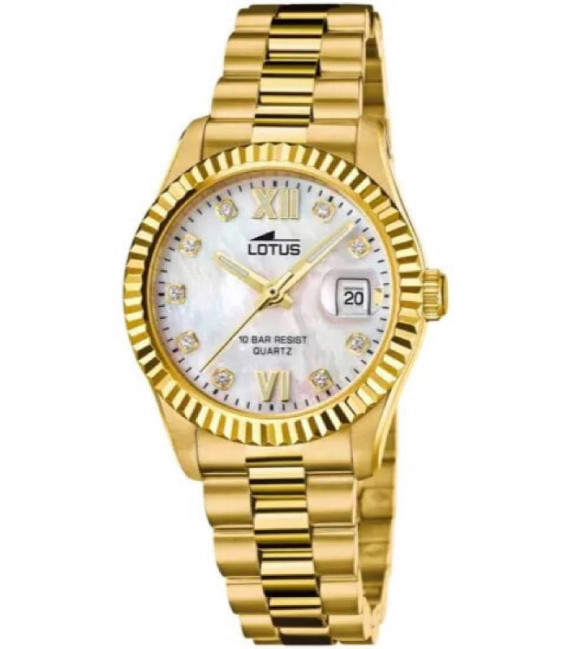 Reloj Mujer Dorado Esfera Nacarada LOTUS - 18932/1