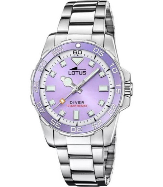 Reloj Mujer Diver Acero Esfera Morado LOTUS - 18937/6