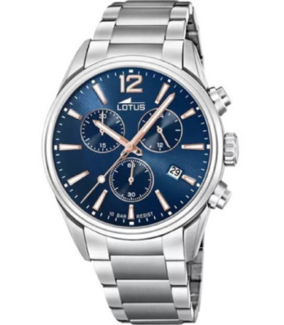 Comprar barato Reloj Lotus hombre acero IP azul cronómetro 18680/2