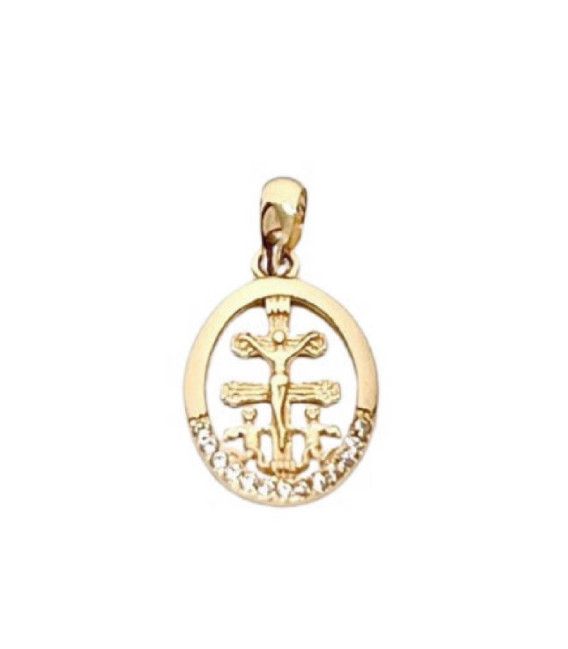 Cruz de Caravaca Cerco 16x12mm Oro Amarillo 18K - 2309