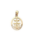 Cruz de Caravaca Cerco 16x12mm Oro Amarillo 18K - 2309