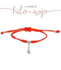 Pulsera Nudos Hilo Rojo Higa Puño Plata 925 - 9109251