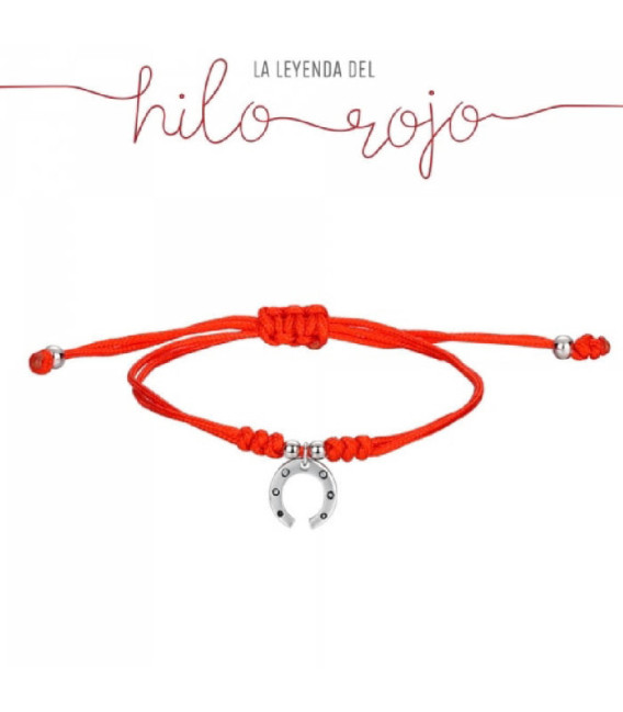 Pulsera Nudos Hilo Rojo Herradura Plata 925 - 9116288