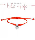 Pulsera Nudos Hilo Rojo Corazón Mamá Plata 925 - 9116287