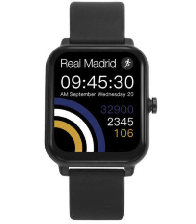 Reloj Smart Negra y Correa Negra REAL MADRID - RM2001-50