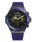 Reloj Smart de metal azul negra y correa de silicona azul MARK MADDOX - HS2003-30