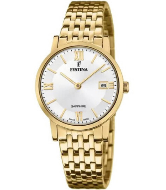 Reloj Señora Acero Dorado FESTINA SWISS MADE - F20021/1