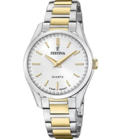 Reloj Mujer Bicolor Esfera Plata Boyfriend FESTINA - F20619/1