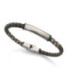 Pulsera de hombre Beat de acero con placa y cordon multicolor - 1384P01019