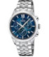 Reloj Hombre Cronómetro Acero Esfera Azul FESTINA SWISS MADE - F20040/2