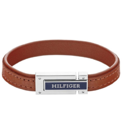 Pulsera Cuero Marrón y Acero Flat TOMMY HILFIGER - 2790560