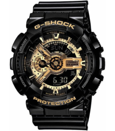 Reloj Negro Brillo y Dorado Analógico-Digital CASIO G-SHOCK - GA-110GB-1AER