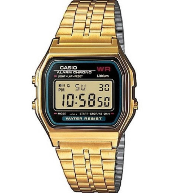 Reloj Vintage Dorado Brillo Esfera Clásica Made in Japan CASIO - A159WGEA-1EF