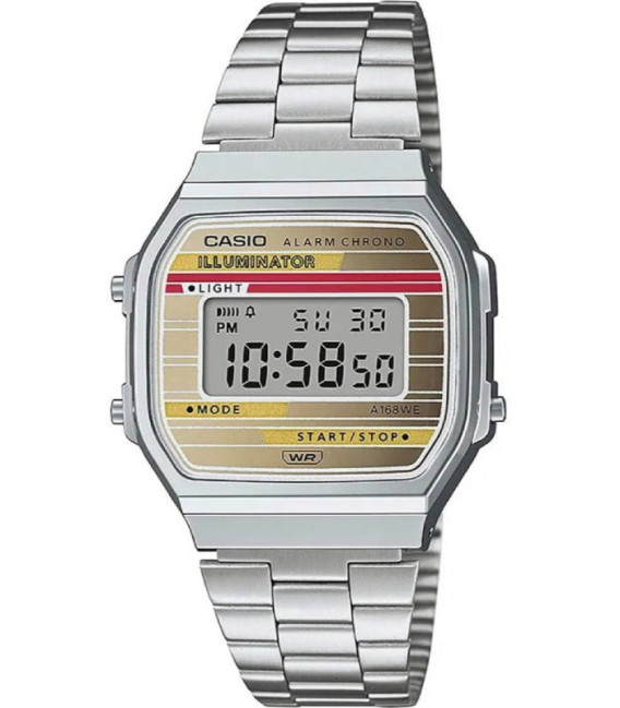 Reloj Retro Vintage Digital Esfera Tributo Calculadora CASIO - A168WEHA-9AEF