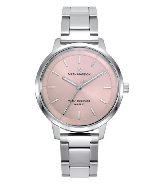 Reloj Mujer Acero Esfera Rosa MARK MADDOX - MM1019-77